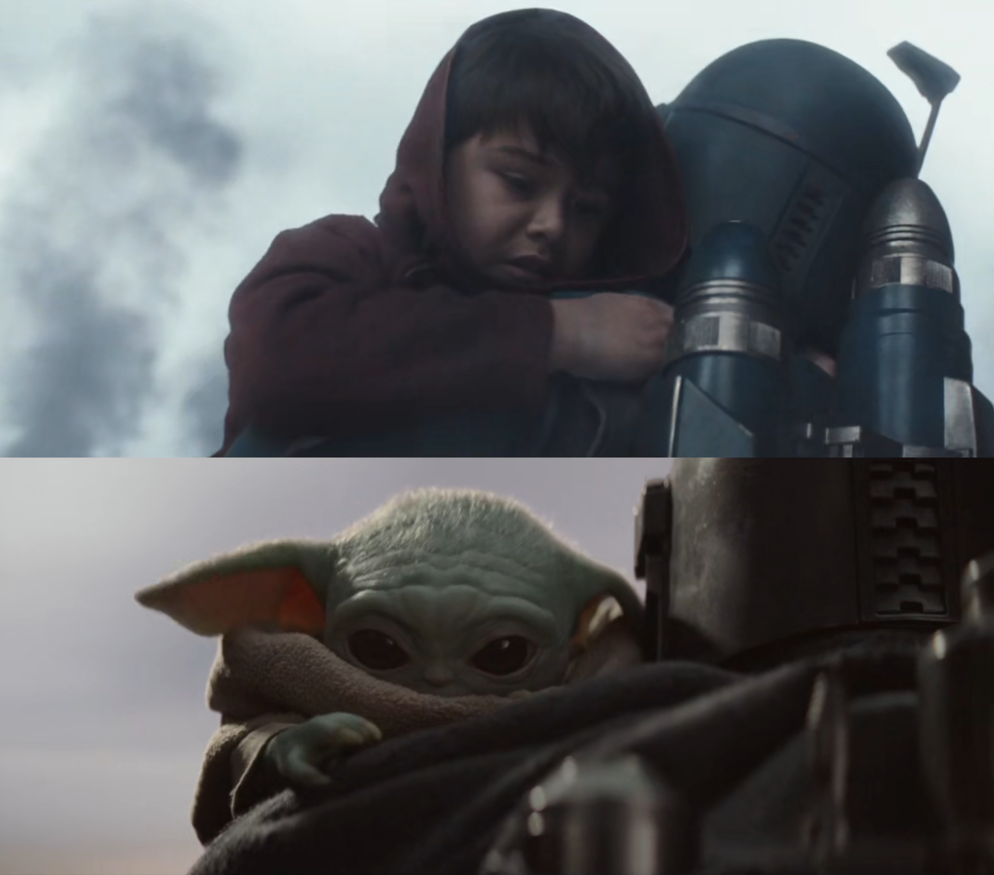 This meme is a still image from the Star Wars franchise, specifically from the character of the Child (also known as "Baby Yoda") from the Disney+ series "The Mandalorian". The image shows the Child looking at the camera with a concerned expression, as if it's about to say something. The text overlay on the image reads: "When you're about to say something but you're not sure if you're allowed to".